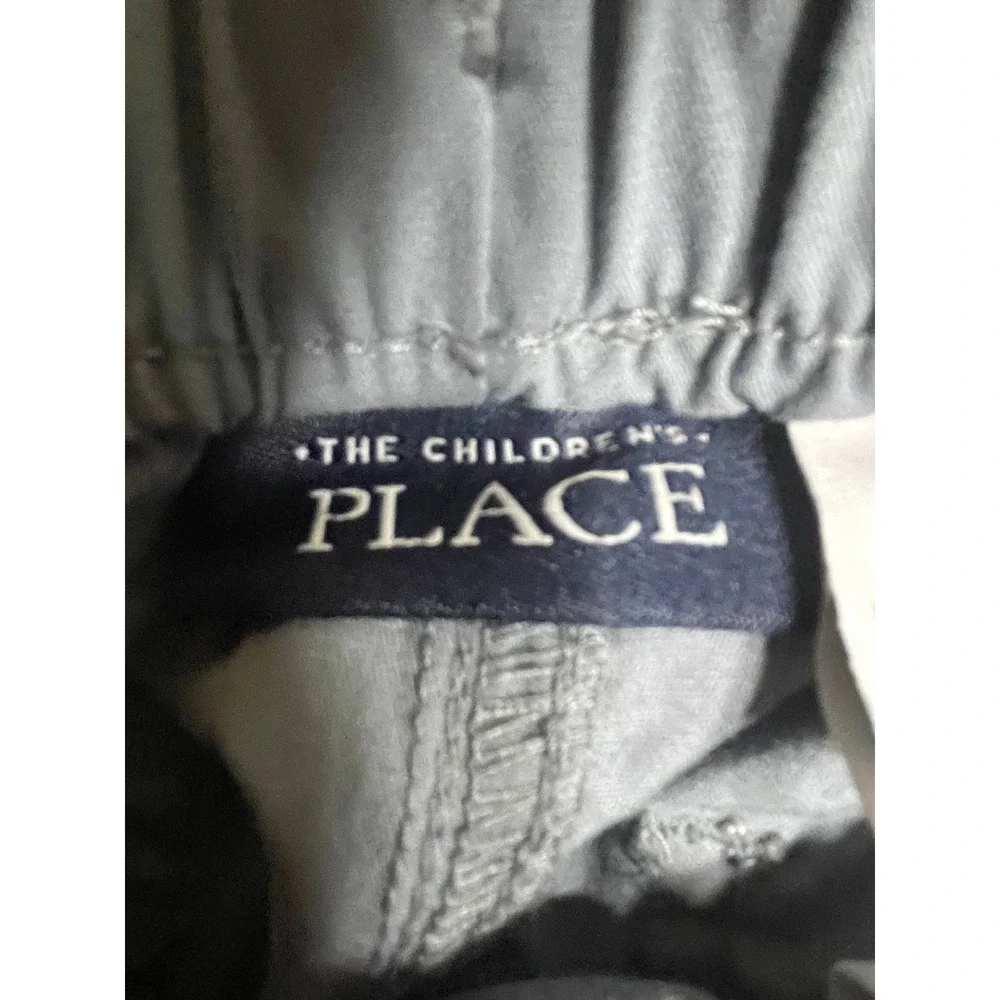 The Childrens Place Boys Gray Chino Shorts Pull On Elastic Waist Size 4T